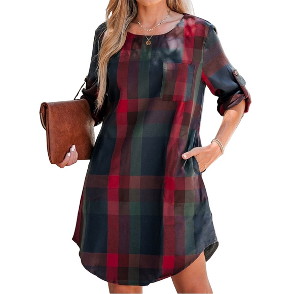 Cupshe Dresses & Skirts - Plaid Midi Dress with Pockets | Medium - Cupshe